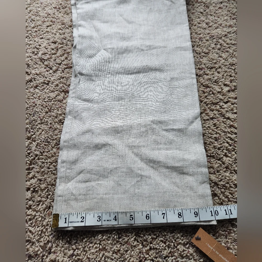 Reformation Mason Linen Pants Oatmeal Size 8 NWT